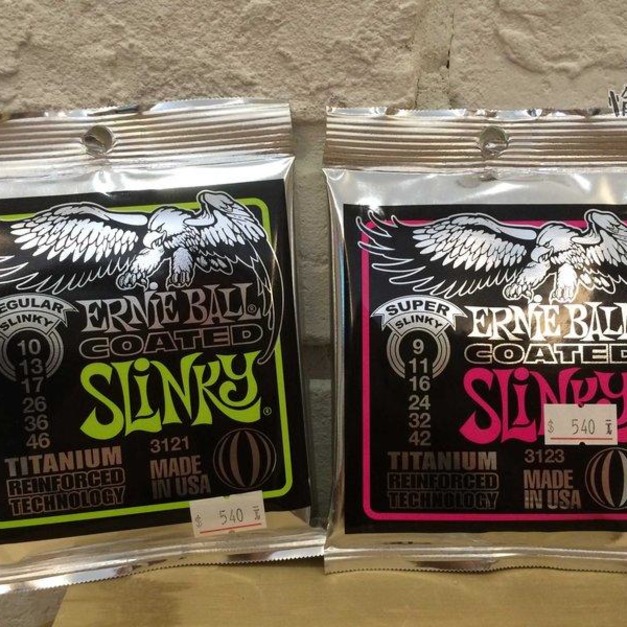 ♪ Your Music 愉耳樂器 ♪美國 ERNIE BALL 3123 鈦包覆(9-42) 電吉他弦(老鷹牌進口弦)