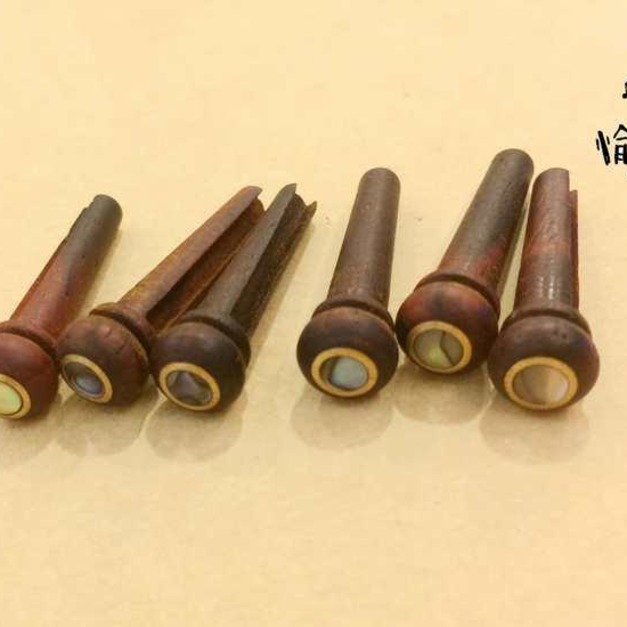 ♪ Your Music 愉耳樂器♪Cocobolo民謠吉他用弦釘弦栓pin 可可波羅木 鑲貝 六支套裝