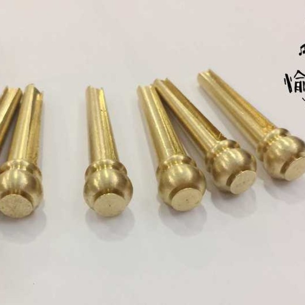 ♪ Your Music 愉耳樂器 ♪吉他民謠吉他純黃銅弦釘 一組六入 加強音色