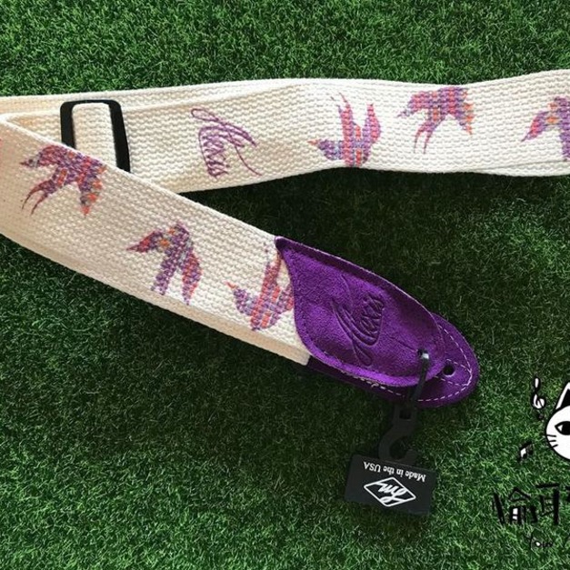 ♪ Your Music 愉耳樂器♪美國製 LM 麂皮拼布背帶吉他背帶Alexis Deer ALM-DE