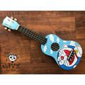 ♪ Your Music 愉耳樂器♪新手入門 可愛卡通彩色21吋烏克麗麗-多拉A夢款 附琴袋匹克_1