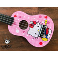 ♪ Your Music 愉耳樂器♪ 新手入門 可愛卡通彩色21吋烏克麗麗-粉色kitty款 附琴袋匹克_3