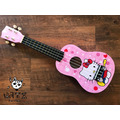 ♪ Your Music 愉耳樂器♪ 新手入門 可愛卡通彩色21吋烏克麗麗-粉色kitty款 附琴袋匹克_1