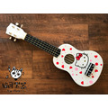 ♪ Your Music 愉耳樂器♪新手入門 可愛卡通彩色21吋烏克麗麗-愛心kitty款 附琴袋匹克_1