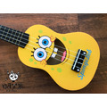 ♪ Your Music 愉耳樂器♪新手入門 可愛卡通彩色21吋烏克麗麗-海綿寶寶款 附琴袋匹克_3