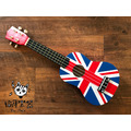 ♪ Your Music 愉耳樂器♪新手入門 可愛卡通彩色21吋烏克麗麗-英倫國旗款 附琴袋匹克_1