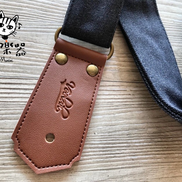 Your Music 愉耳樂器♪Veelah 新款帆布背帶 吉他背帶 質感上市 水洗黑