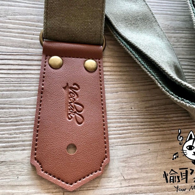 Your Music 愉耳樂器♪Veelah 新款帆布背帶 吉他背帶 質感上市 軍綠色