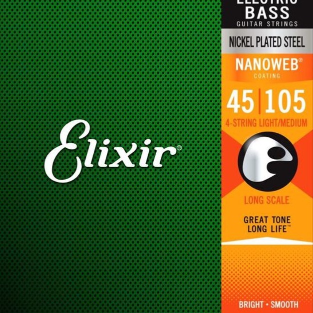 ♪ Your Music 愉耳樂器♪Elixir 45105 4弦電貝斯弦 Nanoweb (14077)