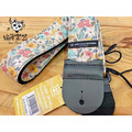 ♪ Your Music 愉耳樂器♪日本製Daiking 吉他背帶 杏色小花款 烏克麗麗吉他 貝斯 手作文創 奶茶色_1