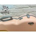 ♪ Your Music 愉耳樂器♪美型碳纖維輕量小提琴盒 霧粉色 琴盒 小提琴硬盒可手提 單背雙背4/4用_2