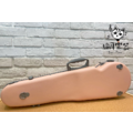 ♪ Your Music 愉耳樂器♪美型碳纖維輕量小提琴盒 霧粉色 琴盒 小提琴硬盒可手提 單背雙背4/4用_1