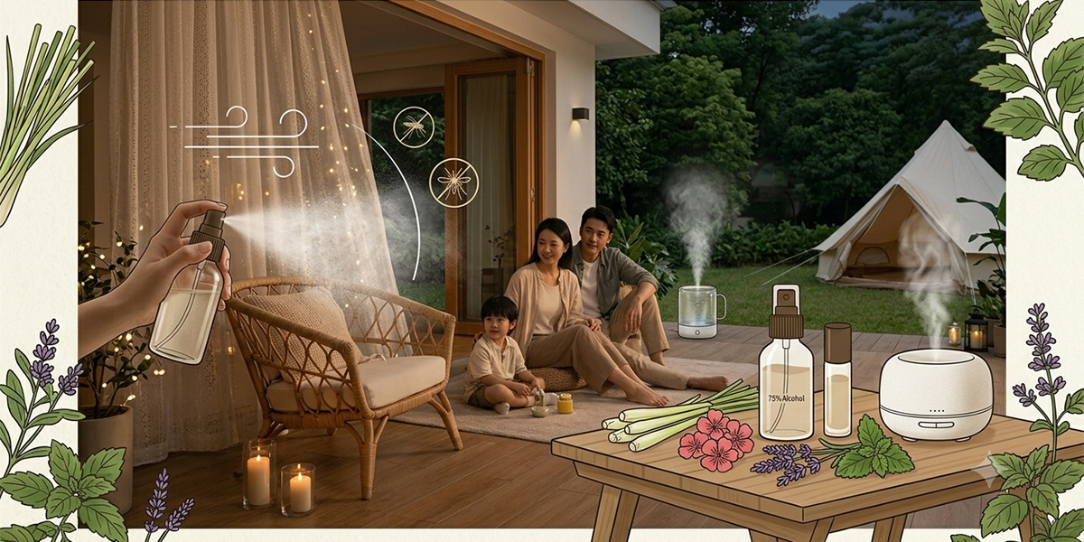 蚊子無法抵抗的5款防蚊精油，室內、戶外皆可用！ 