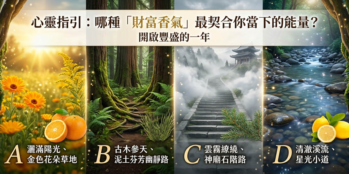 【心理測驗】解鎖財富密碼：哪種「致富香氣」能讓你荷包翻倍？