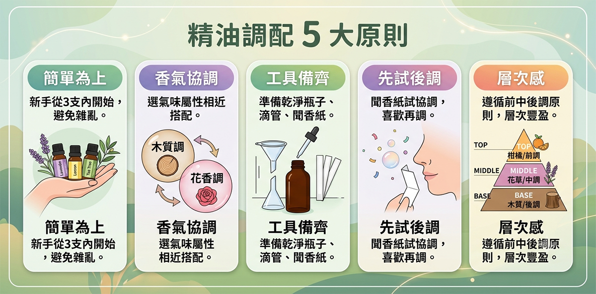 精油調配5大原則